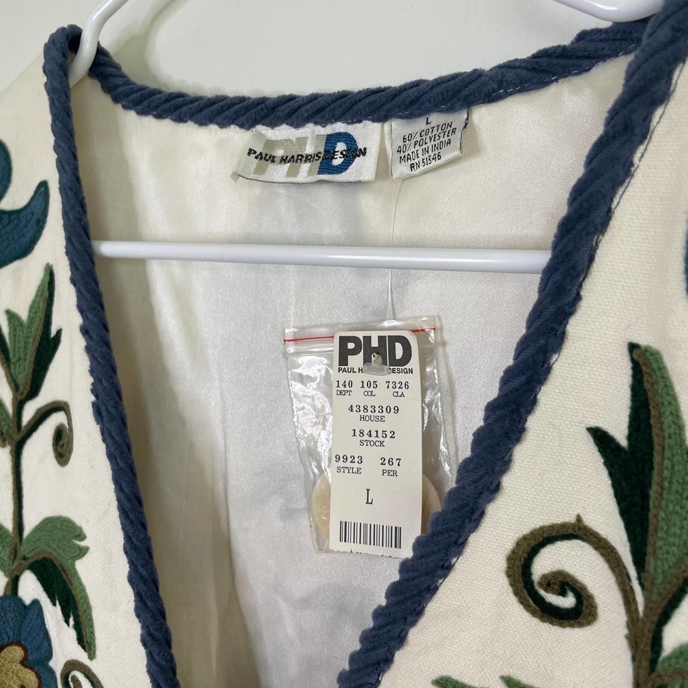 Paul Harris Design Vintage Silk Lined Cardigan (L) - Picture 5 of 6